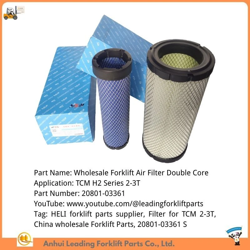 Forklift air filter two elements